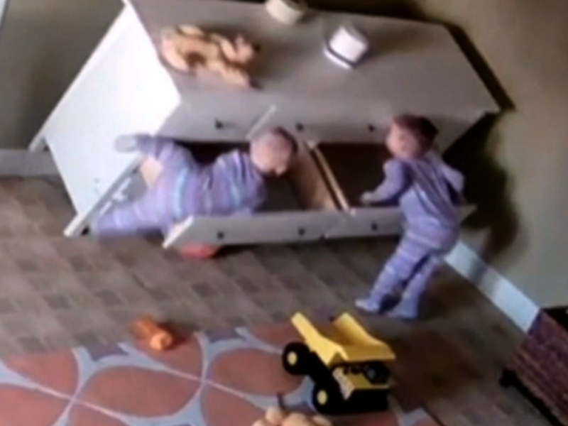 video of dresser falling on twins Tutti Frutti Trench-Coat – Mademoiselle Boutique main image 1