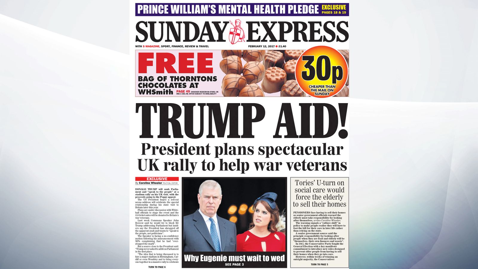 Sunday's National Newspaper Front Pages | UK News | Sky News