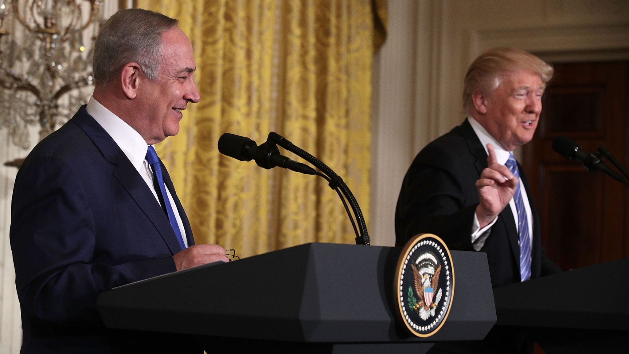 Trump And Netanyahu Bromance Blossoms As Two-state Solution Dies ...