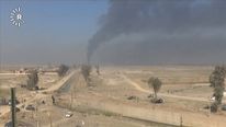 Smoke seen rising from the Mosul airport area