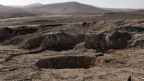 The sinkhole where it is thought up to 4,000 bodies are buried