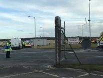 Emergency vehicles deployed to Stansted as the plane landed. Pic: Wendy Child