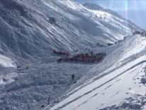 Avalanche, Tignes ski resort, France