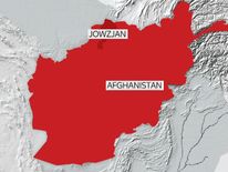 A map showing the location of Jowzjan