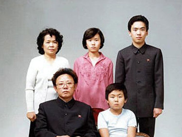 Kim Jong-Nam pictured with his father, former North Korean leader Kim Jong-il, in 1981