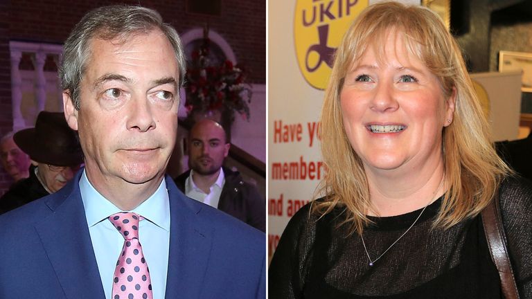 Nigel Farage and his wife Kirsten