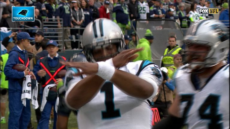 American football star Cam Newton shows how it&#39;s done