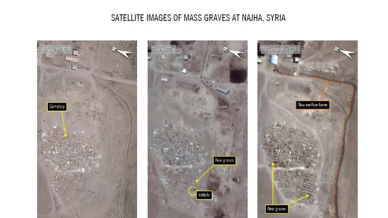 Mass graves in Syria