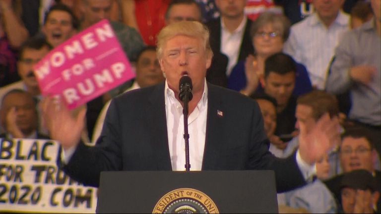 Mr Trump referred to a non-existent incident in Sweden during his rally in Florida