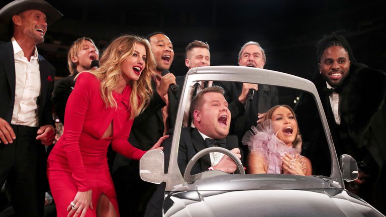 British presenter James Corden hosted the ceremony for the first time