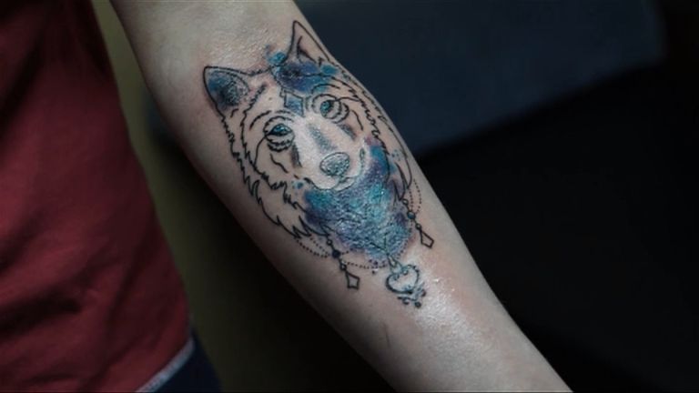 Tricky Trips Tattoo: Tattoos in progress