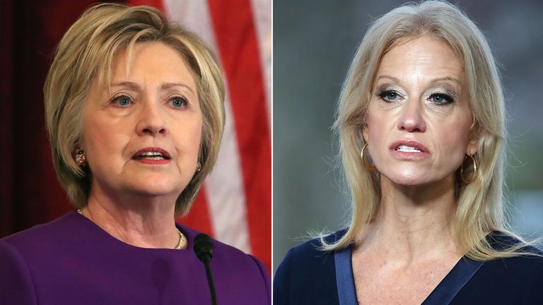 Hillary Clinton and Kellyanne Conway