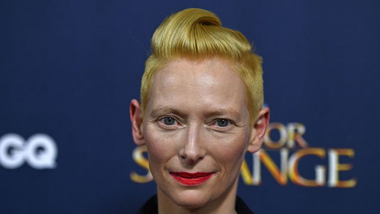 Swinton recently starred in the comic book adaptation of Marvel&#39;s Doctor Strange