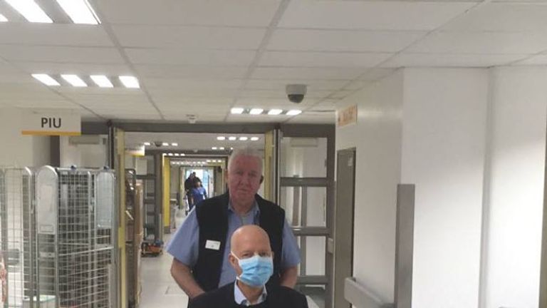 MP Nick Boles in hospital. Pic: @NickBolesMP