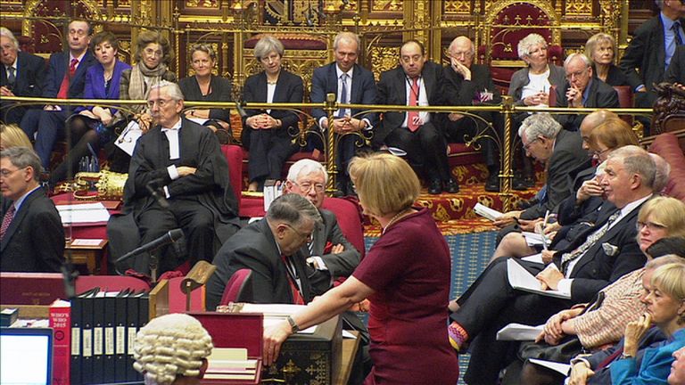 Theresa May in the House of Lords