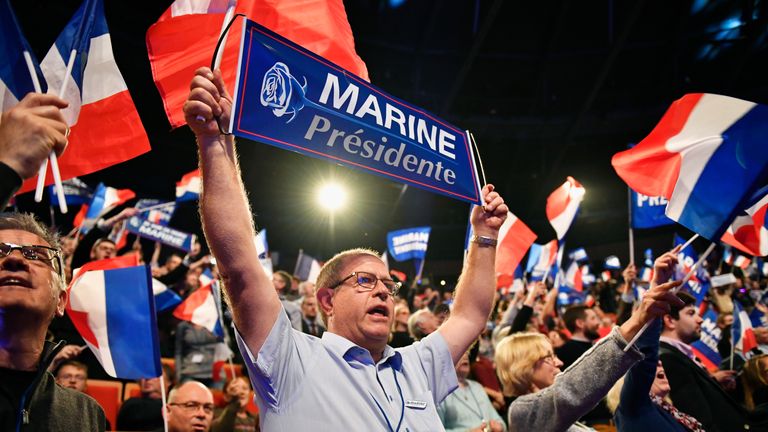 The launch of the Marine Le Pen&#39;s presidential campaign on 5 February in Lyon