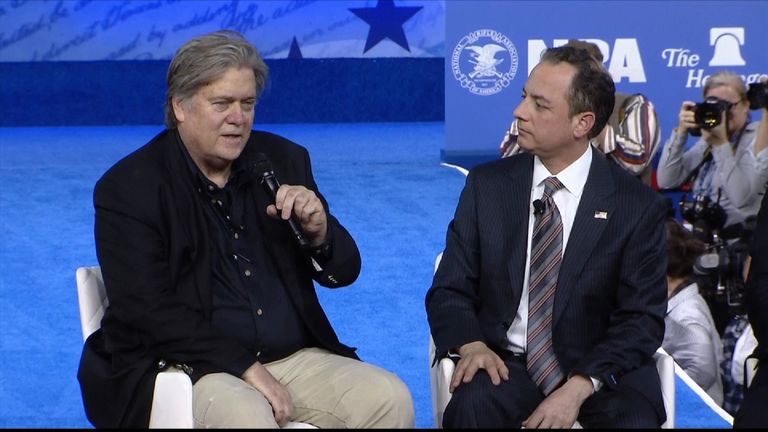 Steve Bannon and Reince Priebus