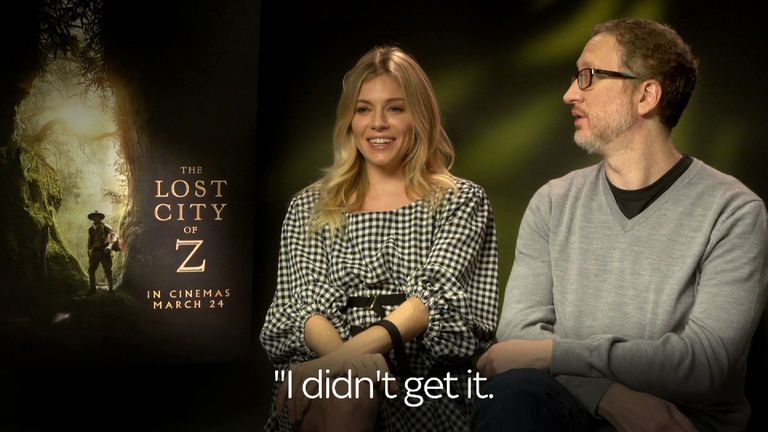Sienna Miller and director James Gray of Lost City of Z