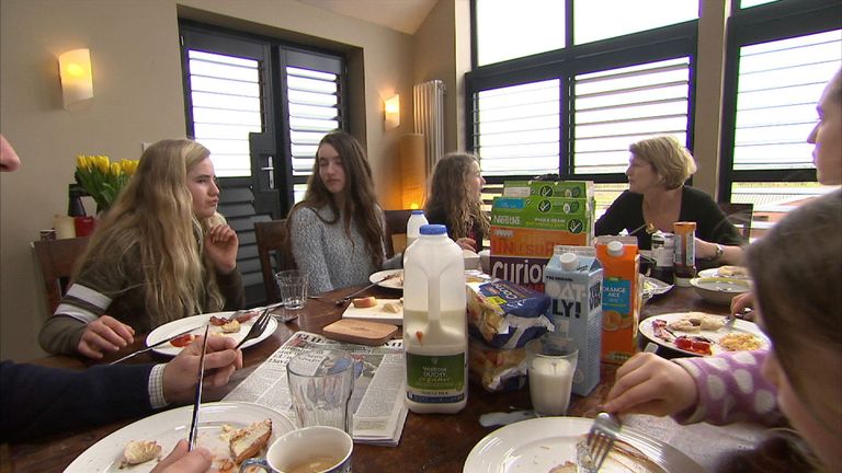 Sky presenter Colin Brazier and his family of six children reflect on the plastic they use in one week
