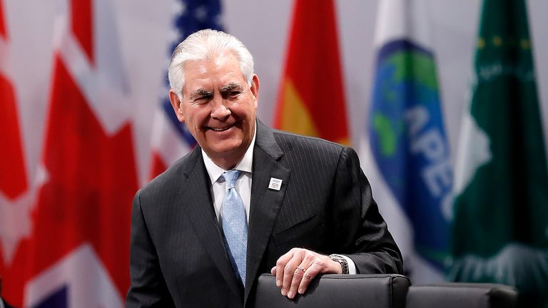 US Secretary of State Rex Tillerson