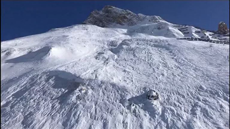 The avalanche happened in an off-piste area called Toviere