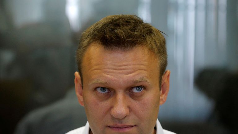 Russian anti-corruption campaigner and opposition figure Alexei Navalny 