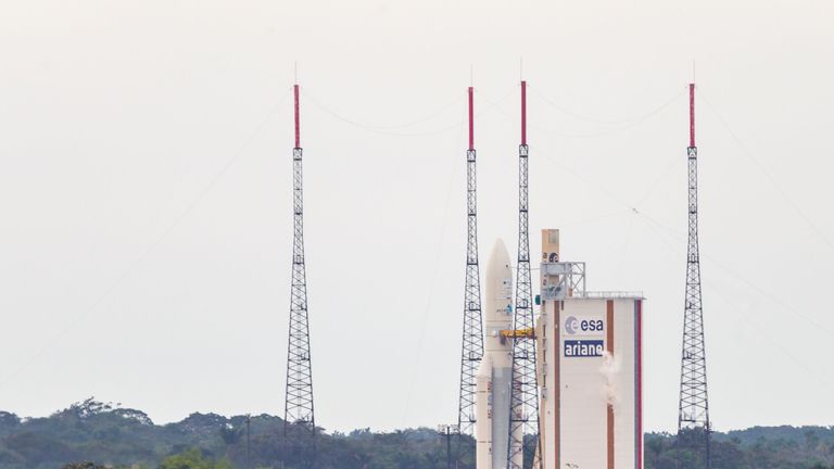 The Ariane 5 rocket has carried Intelsat satellites into space