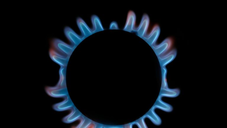 A gas hob is seen in this photo illustration taken in London December 2, 2013. 