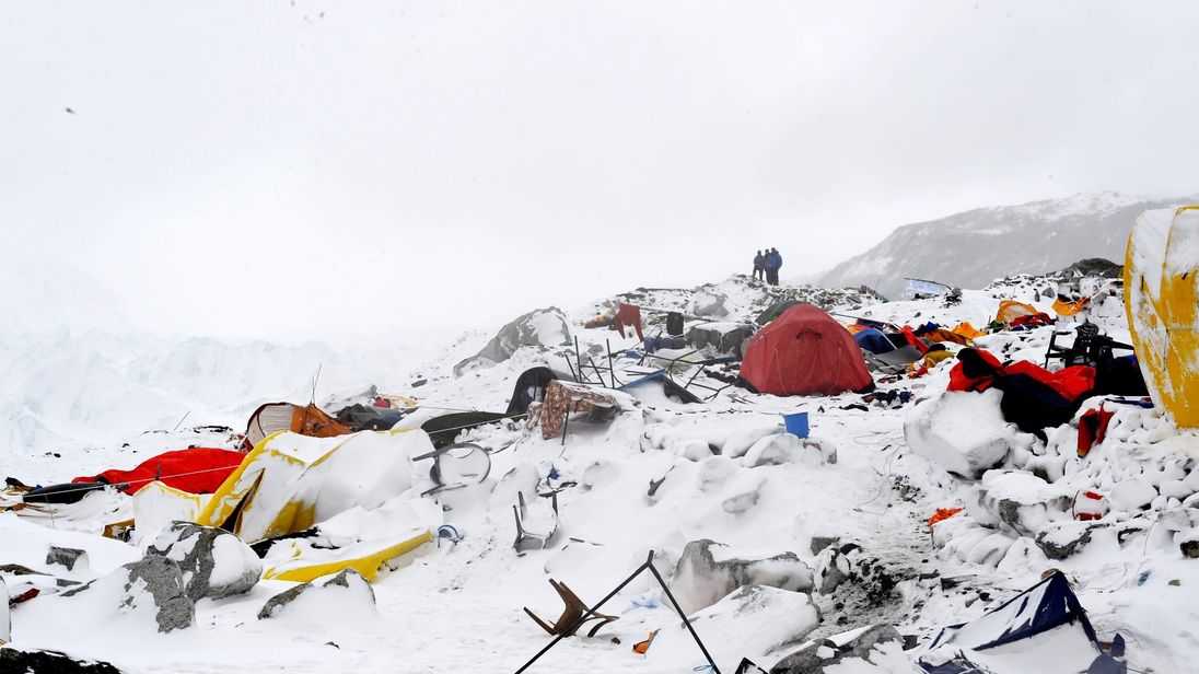Climbers asked to remove rubbish on Mount Everest after deadly avalanches