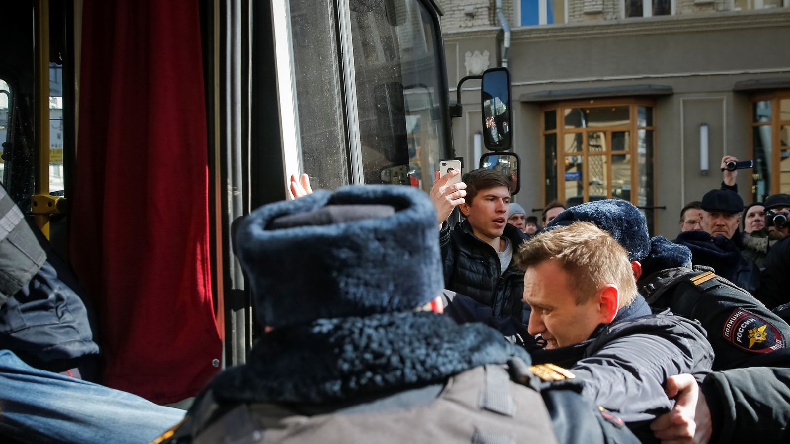 Russian Opposition Leader Alexei Navalny Jailed Over Anti-Kremlin ...