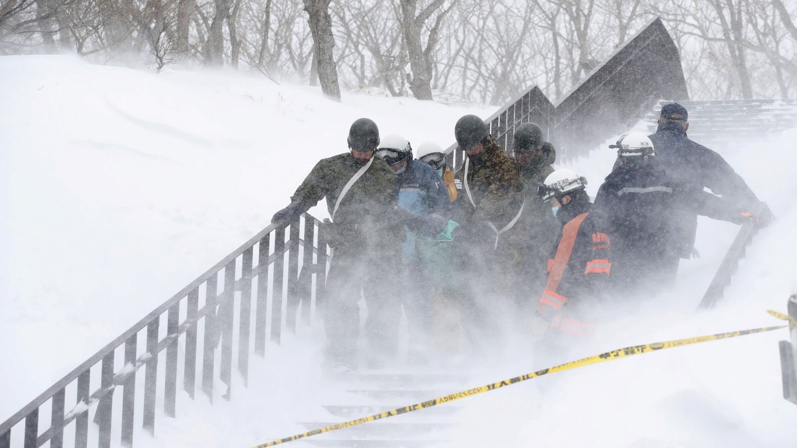 Japan avalanche kills seven students and a teacher World News Sky News