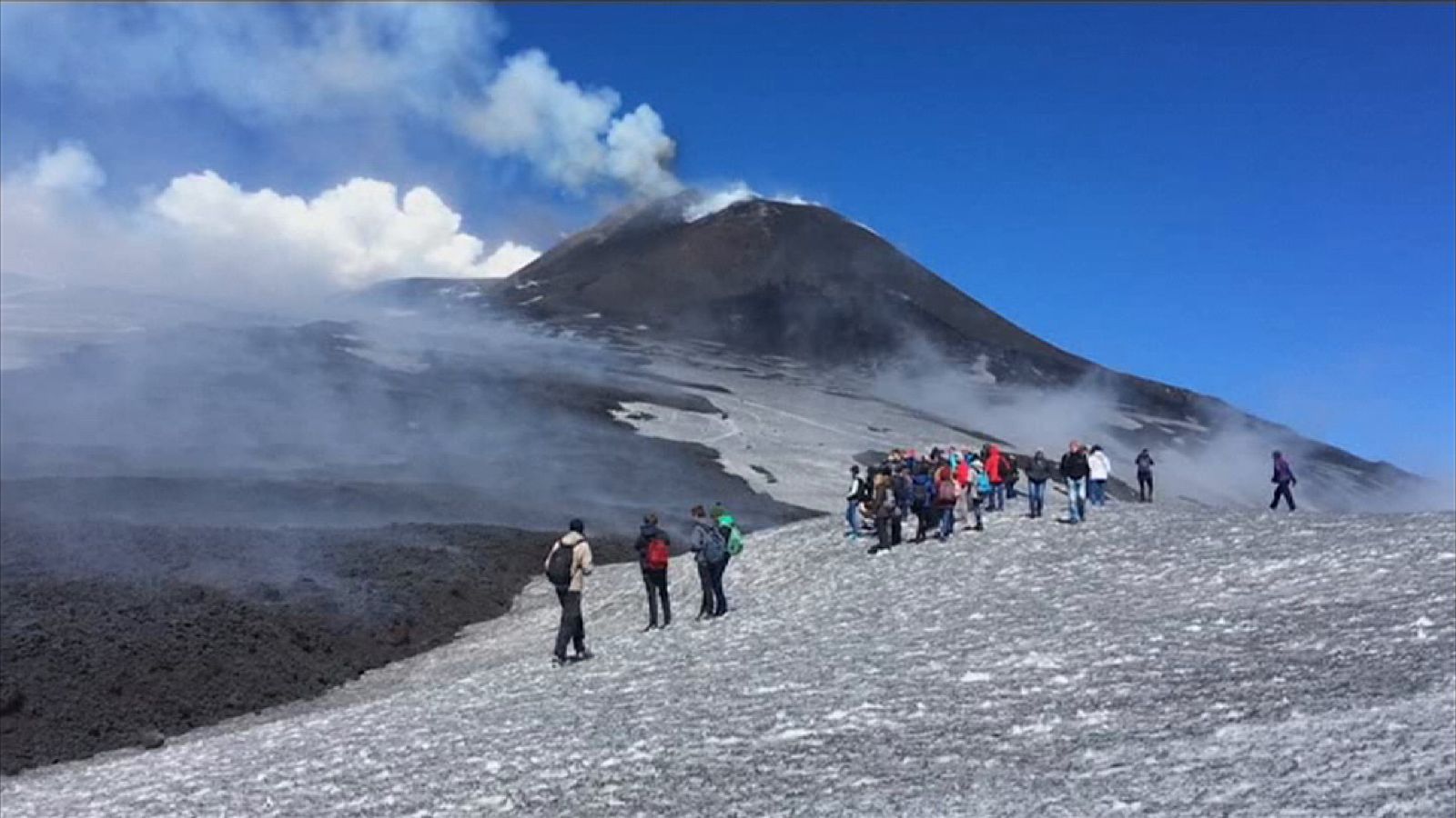 People pelted with boiling rocks as Mount Etna erupts | World News ...