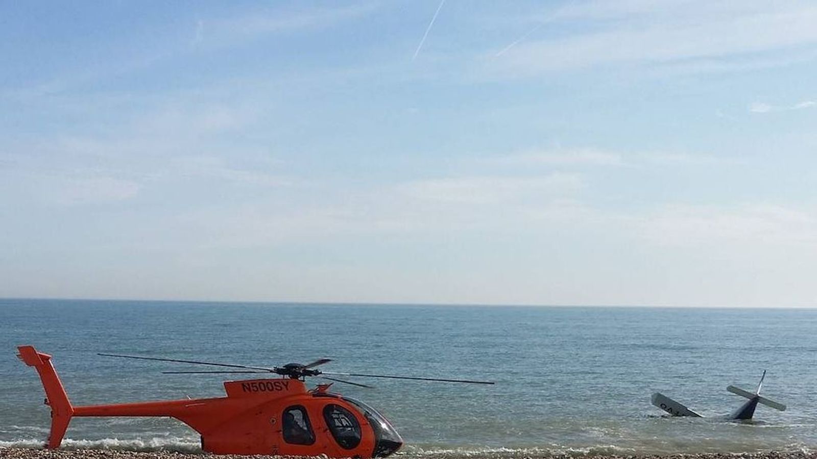 Passengers swim ashore as plane crashes into sea near Shoreham