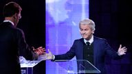 Geert Wilders and Dutch PM Mark Rutte clash during a TV debate