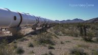Hyperloop One's test track in the Nevada desert