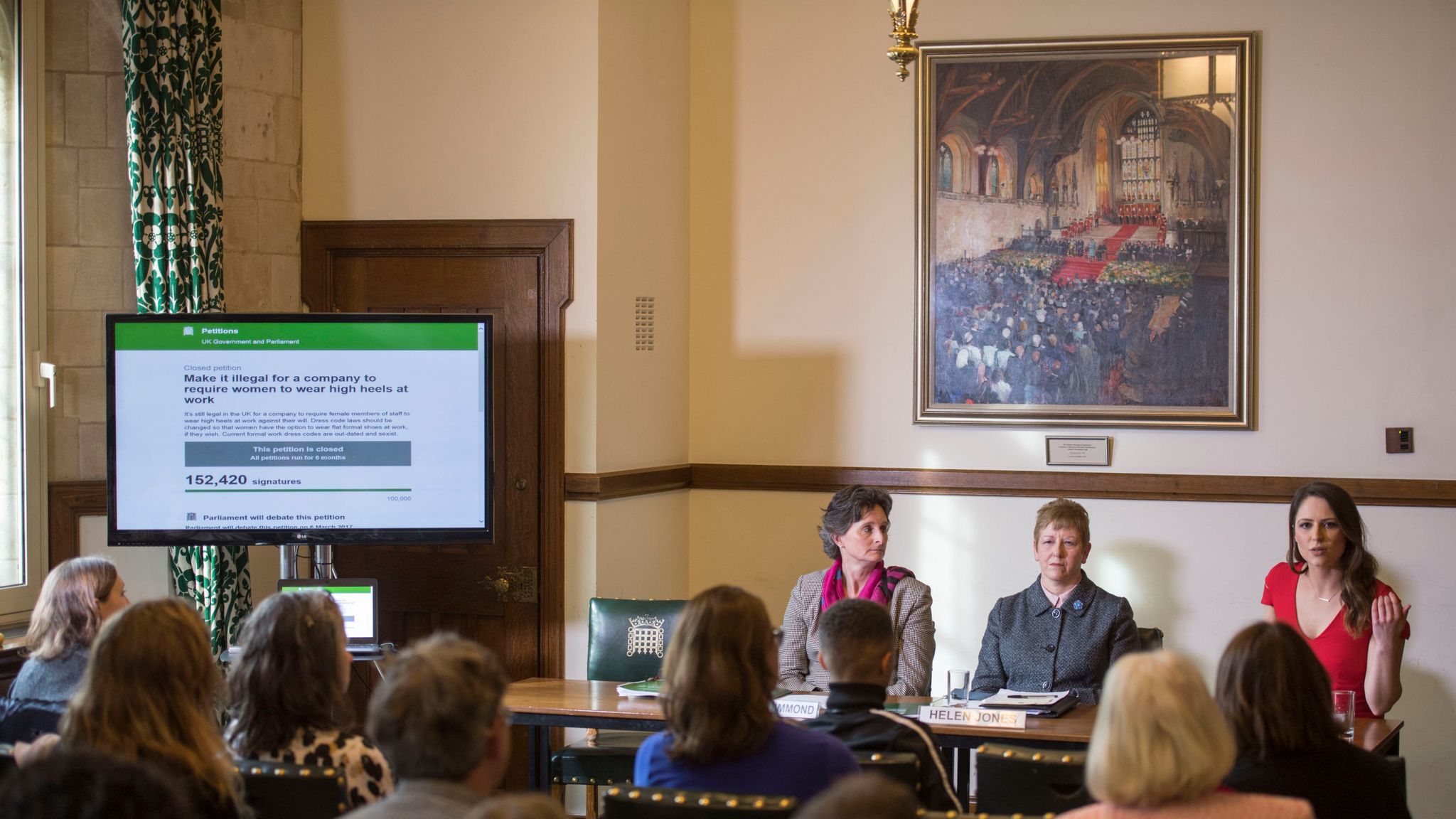 High heels and lipstick MPs 'shocked' by sexist workplace dress codes