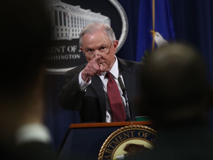 Jeff Sessions denies discussing Trump's campaign with Russian 'operatives'