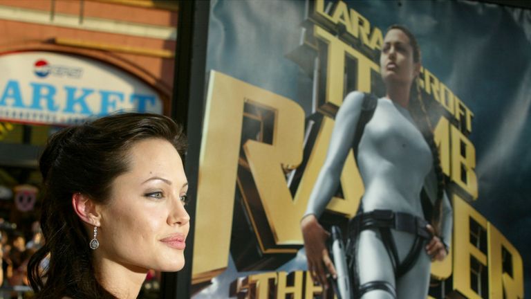 Angelina Jolie played Lara Croft in 2001 and 2003