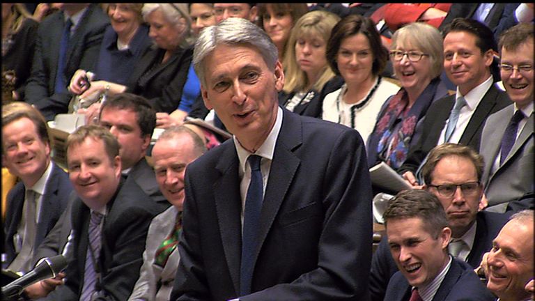 Philip Hammond joked plenty as he delivered his first Budget