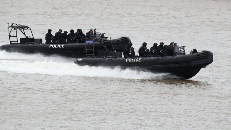 Terror exercise on Thames