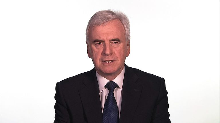 Shadow chancellor John McDonnell criticises the Budget