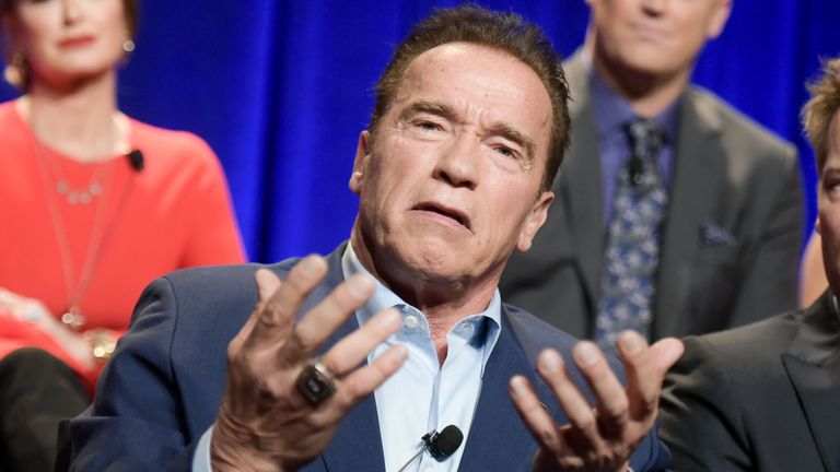 Arnold Schwarzenegger attends The New Celebrity Apprentice Q & A