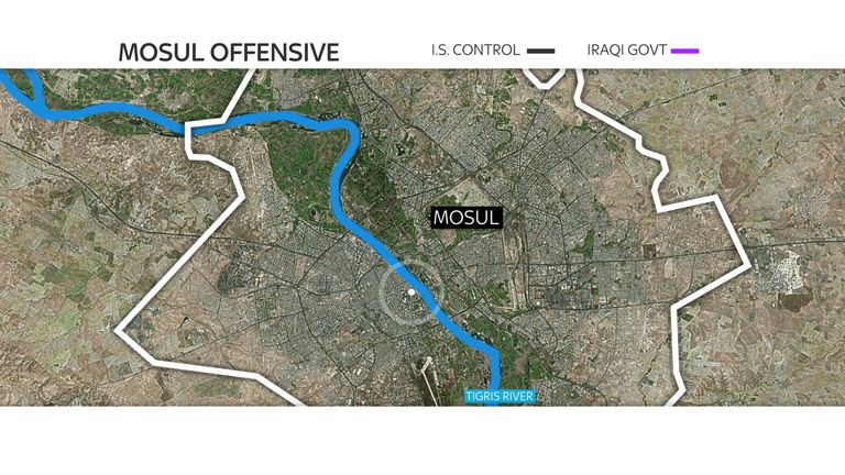 Where the blast took place in Mosul