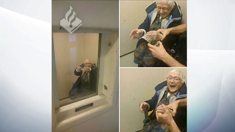 Annie, 99, has done the time without committing a crime. Pic: Politie Nijmegen-Zuid