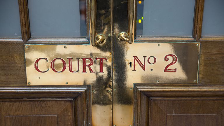 Entrance to Court Two at the Old Bailey