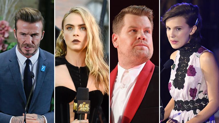 British celebrities "prayed for London" on their social media pages