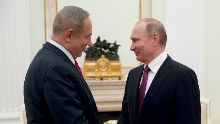 Israeli PM Benjamin Netanyahu met Vladimir Putin to discuss the Syrian conflict last week