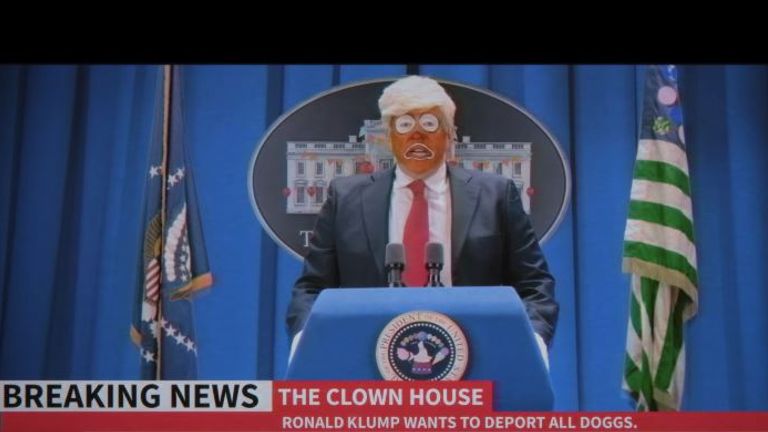 Trump is portrayed as &#39;Ronald Klump&#39; in the video