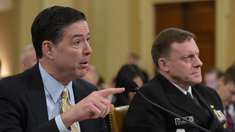 FBI Director James Comey and NSA Director Adm Mike Rogers