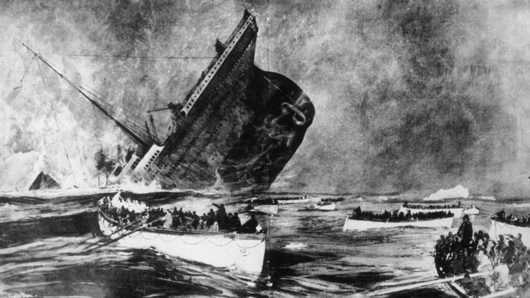More than 1500 people died after the liner struck an iceberg in the North Atlantic